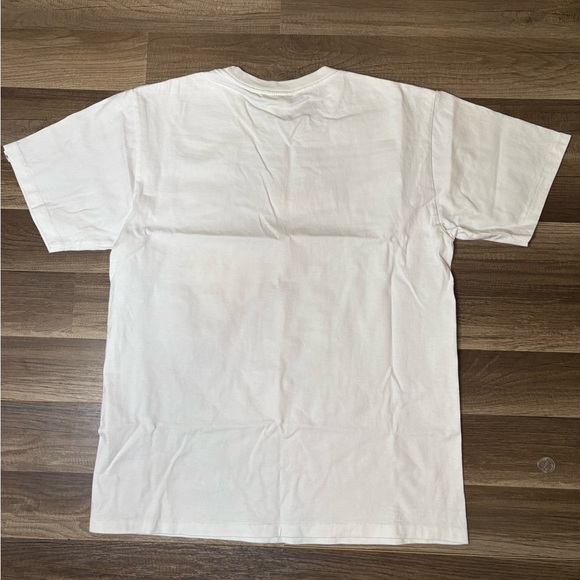 Bape White Short Sleeve Tee with Brown Logo size L - Picture 9 of 9